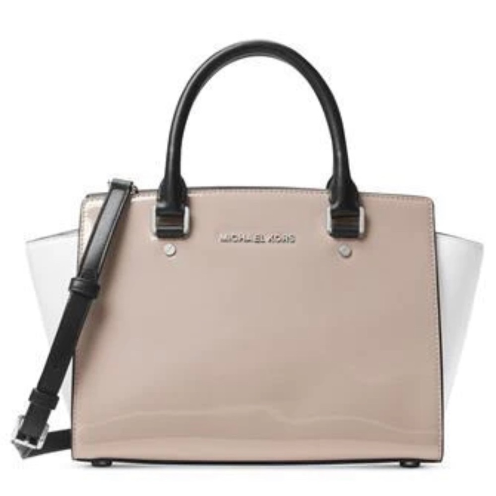 Michael Michael Kors SELMA MEDIUM LEATHER SATCHEL